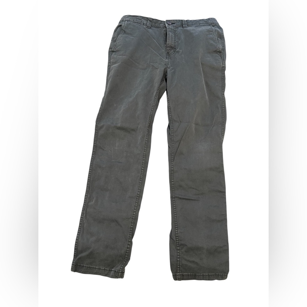 George Men's Gray Slim Straight fit Pants Size: 34X32